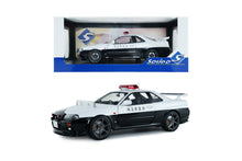 Indlæs billede til gallerivisning NISSAN SKYLINE 34 GT-R (BNR34) JAPAN POLICE 2019 WHITE BLACK 1:18