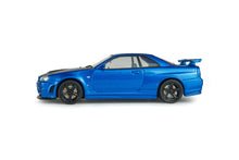 Indlæs billede til gallerivisning NISSAN SKYLINE GT-R (R34) Z-TUNE 1998 BAYSIDE BLUE 1:43