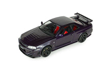 Indlæs billede til gallerivisning NISSAN SKYLINE GT-R (R34) Z-TUNE 1999 MIDNIGHT PURPLE 1:43
