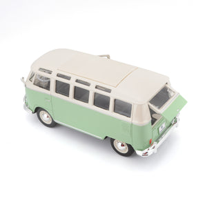 VW T1 SAMBA VAN 1962 PASTEL GREEN/CREAM 1:25