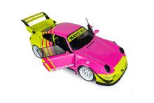 Indlæs billede til gallerivisning PORSCHE 911 993 RWB BODYKIT COUPE 2024 PINK YELLOW 1:18