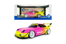 Indlæs billede til gallerivisning PORSCHE 911 993 RWB BODYKIT COUPE 2024 PINK YELLOW 1:18