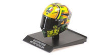 Indlæs billede til gallerivisning HELMET VALENTINO ROSSI MOTOGP QATAR 2014 - LED LIGHT blå/gul 1:10
