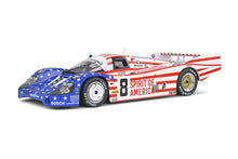 Indlæs billede til gallerivisning PORSCHE 956 2.6L TURBO TEAM JOEST RACING N 8 3rd 24h LE MANS 1986 G.FOLLMER - J.MORTON - K.MILLER WHITE RED BLUE 1:18