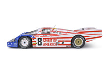 Indlæs billede til gallerivisning PORSCHE 956 2.6L TURBO TEAM JOEST RACING N 8 3rd 24h LE MANS 1986 G.FOLLMER - J.MORTON - K.MILLER WHITE RED BLUE 1:18