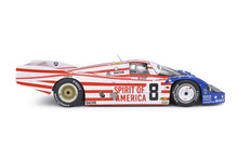 Indlæs billede til gallerivisning PORSCHE 956 2.6L TURBO TEAM JOEST RACING N 8 3rd 24h LE MANS 1986 G.FOLLMER - J.MORTON - K.MILLER WHITE RED BLUE 1:18