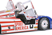 Indlæs billede til gallerivisning PORSCHE 956 2.6L TURBO TEAM JOEST RACING N 8 3rd 24h LE MANS 1986 G.FOLLMER - J.MORTON - K.MILLER WHITE RED BLUE 1:18