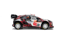 Indlæs billede til gallerivisning FORD ENGLAND PUMA RALLY1 TEAM M SPORT FORD WRT N 22 7th RALLY LATVIA 2024 MARTIN SESKS - RENARS FRANCIS WHITE RED BLACK 1:18