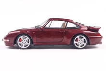 Indlæs billede til gallerivisning Porsche 911 (993) TURBO 1997 mørk rød metallic 1:18