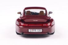 Indlæs billede til gallerivisning Porsche 911 (993) TURBO 1997 mørk rød metallic 1:18