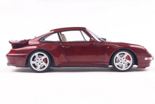 Indlæs billede til gallerivisning Porsche 911 (993) TURBO 1997 mørk rød metallic 1:18