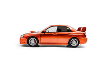 Indlæs billede til gallerivisning SUBARU IMPREZA WRX STi 2003 ORANGE BLACK 1:18
