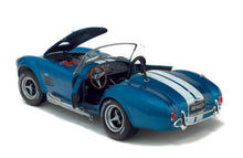 Indlæs billede til gallerivisning AC COBRA 427 MKII 1965 METALLIC BLUE W/WHITE STRIPES 1:18