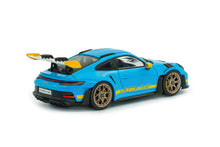 Indlæs billede til gallerivisning PORSCHE 911 992 GT3 RS COUPE TRIBUTE 24h DAYTONA 2023 LIGHT BLUE YELLOW 1:43