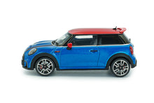 Indlæs billede til gallerivisning MINI COOPER JOHN COOPERnWORKS 2023 ISLAND BLUE METALLIC 1:43