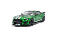 Indlæs billede til gallerivisning SHELBY MUSTANG GT500 2020nERUPTION GREEN METALLICnW/WHITE STRIPES 1:43