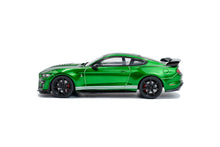Indlæs billede til gallerivisning SHELBY MUSTANG GT500 2020nERUPTION GREEN METALLICnW/WHITE STRIPES 1:43