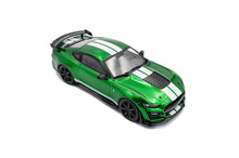 Indlæs billede til gallerivisning SHELBY MUSTANG GT500 2020nERUPTION GREEN METALLICnW/WHITE STRIPES 1:43