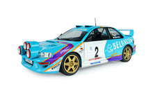 Indlæs billede til gallerivisning SUBARU IMPREZA WRC99 TEAM BELGACOM (night version) N 2 4th RALLY BELGIUM WESTHOEK YPRES 1998 JEAN MARC FORTIN - GREGOIRE DE MEVIUS LIGHT BLUE WHITE 1:18