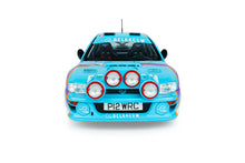 Indlæs billede til gallerivisning SUBARU IMPREZA WRC99 TEAM BELGACOM (night version) N 2 4th RALLY BELGIUM WESTHOEK YPRES 1998 JEAN MARC FORTIN - GREGOIRE DE MEVIUS LIGHT BLUE WHITE 1:18