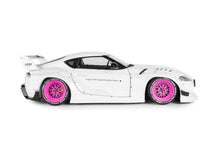 Indlæs billede til gallerivisning TOYOTA GR SUPRA LIBERTY WALK BODY KIT COUPE 2025 WHITE MET 1:18