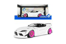 Indlæs billede til gallerivisning TOYOTA GR SUPRA LIBERTY WALK BODY KIT COUPE 2025 WHITE MET 1:18