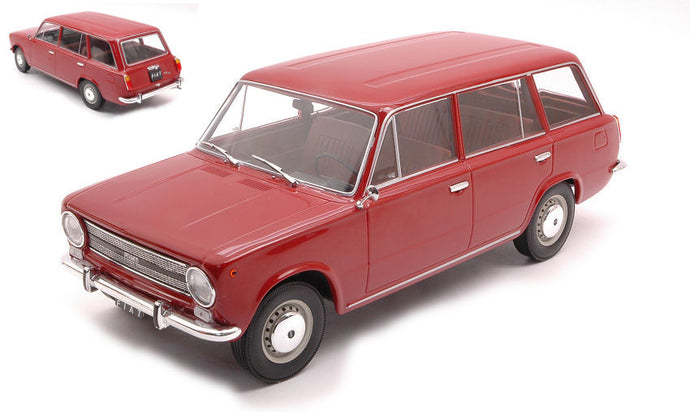FIAT 124 FAMILIARE 1972 DARK RED 1:18