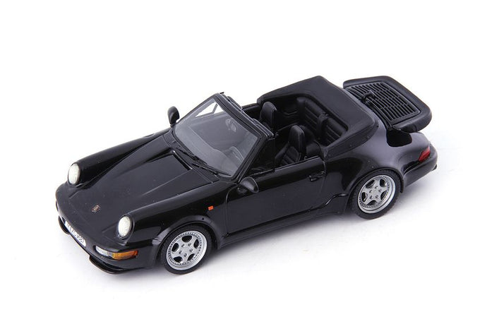 PORSCHE 911 (964) TURBO CONVERTIBLE 1993 MET.BLACK 1:43