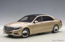 Indlæs billede til gallerivisning 2015 Mercedes Maybach S-class, light gold 1:18