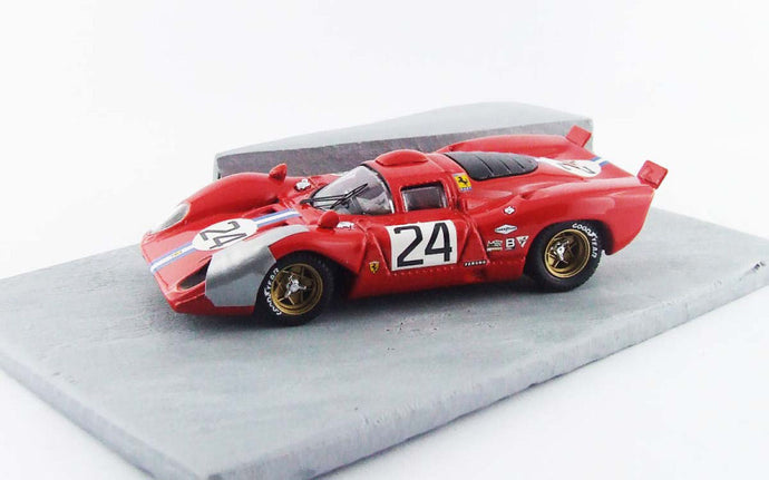 FERRARI 312 P COUPE  N.24 4th DAYTONA 1970 PARKES-POSEY DIORAMA 1:43