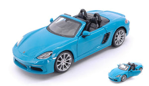 PORSCHE 718 BOXSTER CABRIOLET BLUEGREEN 1:24