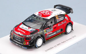 CITROEN C3 WRC N.12 6th SWEDEN RALLY 2018 M.OSTBERG-T.EIKSEN 1:43