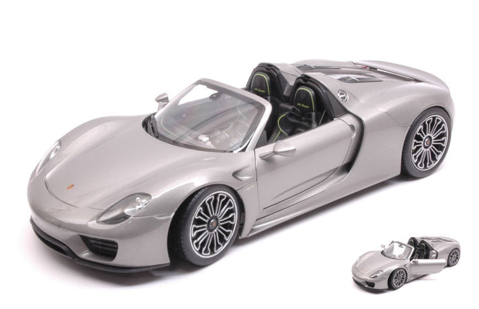 PORSCHE 918 SPYDER SILVER 1:18