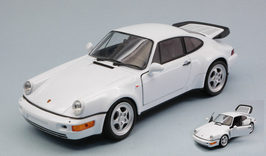PORSCHE 911 (964) TURBO WHITE 1:24