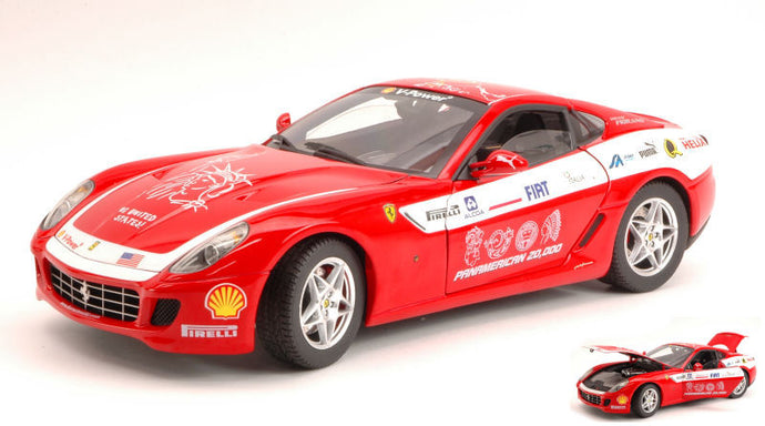 FERRARI 599 GTB FIORANO PANAMERICAN TOUR 2006 RED 1:18