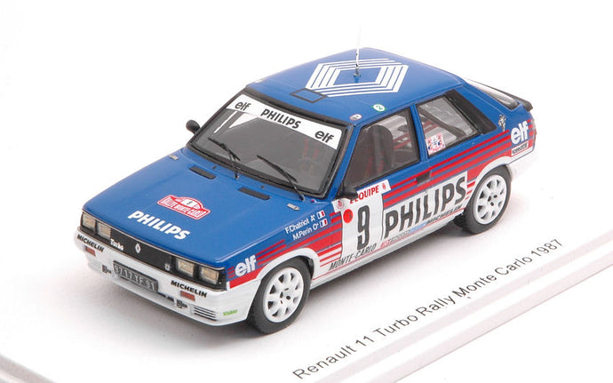 RENAULT 11 TURBO N.8 RALLY MONTE CARLO 1987 CHATRIOT-PERIN 1:43