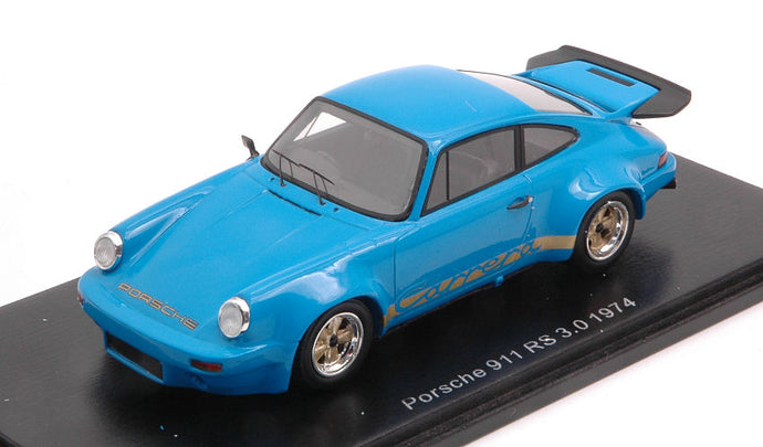 PORSCHE 911 RS 3.0 1974 CHASSIS NUMBER 9114609092 RHD AZUR 1:43