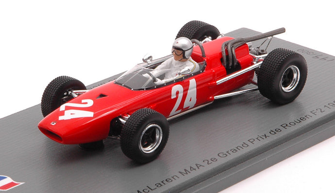 MC LAREN M4A N.24 2e GRAND PRIX DE ROUEN F2 1967 BRUCE MC LAREN 1:43