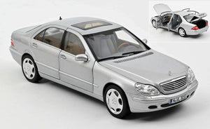 MERCEDES S600 1998 SILVER 1:18