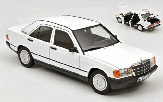 MERCEDES 190E 1984 WHITE 1:18