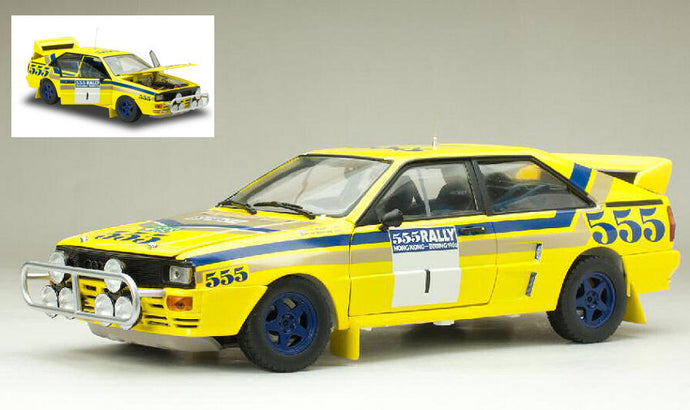 AUDI QUATTRO A2 N.1 WINNER RALLY HONG KONG 1986 BLOMQVIST-BERGLUND 1:18