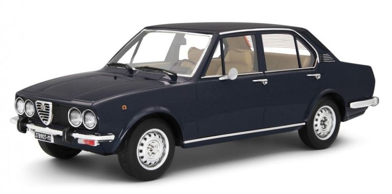 ALFETTA 1.8 (SCUDO LARGO) 1975 DARK BLUE 1:18