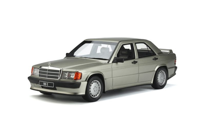 MERCEDES W201 190E 2.5 16S 1993 SMOKE MET.SILVER 1:18