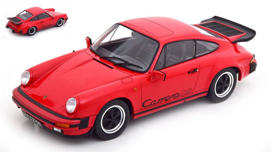 PORSCHE 911 CARRERA 3.2 CLUBSPORT 1989 RED/BLACK 1:18