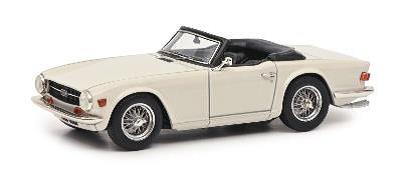 TRIUMPH TR6 WHITE OPEN 1:43