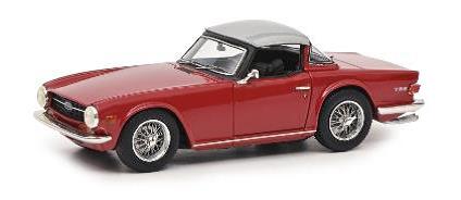 TRIUMPH TR6 RED W/HARD TOP CLOSED 1:43