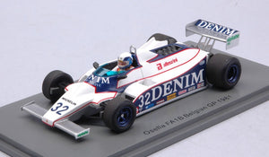 OSELLA FA1B BEPPE GABBIANI 1981 N.32 BELGIAN GP 1:43