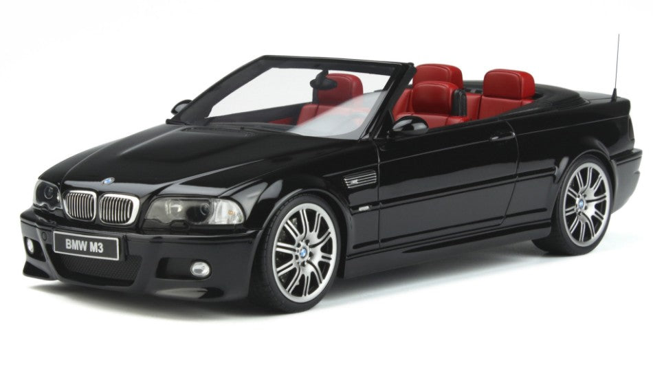 BMW E46 CONVERTIBLE M3 2004 JET BLACK 1:18