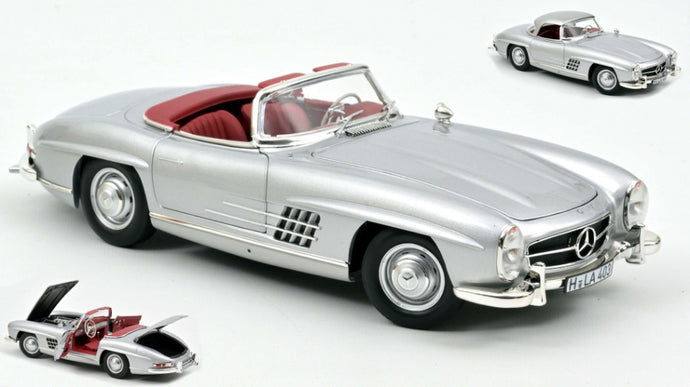 MERCEDES 300 SL ROADSTER 1957 SILVER 1:18