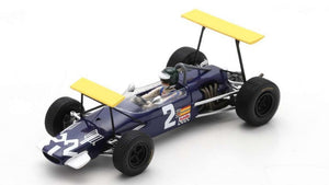 BRABHAM BT23C PIERS COURAGE 1968 N.2 WINNER BUENOS AIRES F2 1:43